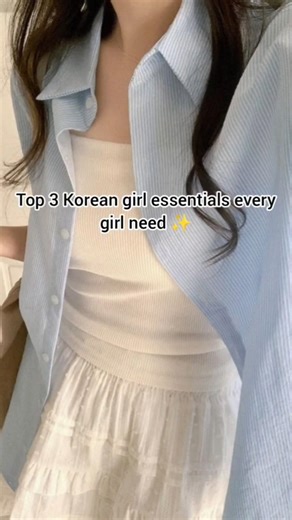 Korean girl essentials ✨🌸 #outfitideas #kfashion #trending #fashion #aesthetic #koreanstyle