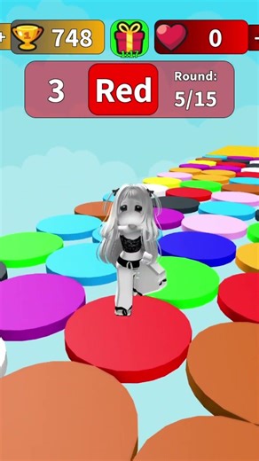 summer girl play color block run 😆