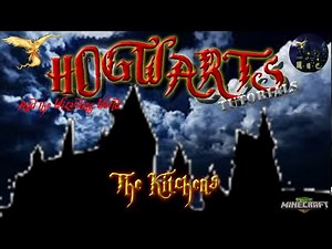 Lets Build Hogwarts in Minecraft Tutorials Part 9. The Kitchens.
