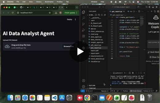 #ai #generativeai #agenticai #datascience #machinelearning #python #streamlit #aiprojects #dataanalytics | Priya Singh