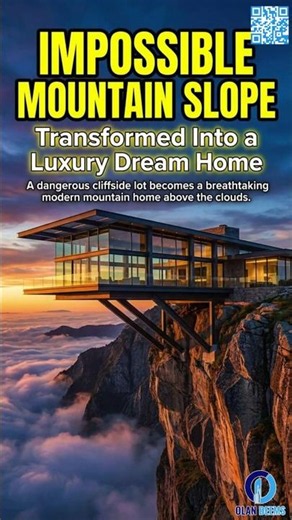 Impossible Mountain Slope Transformed Into a Luxury Dream Home #mountainhome #cliffsidehome #home