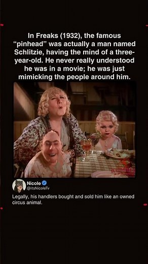 Freaks 1932-Pinhead scandal #freaks #moviedetails #movietrivia