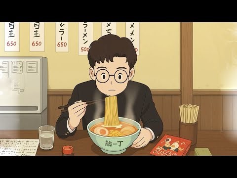 An anime about eating ramen | Anime eating animation | Anime mukbang animation