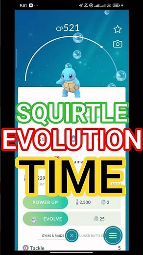 SQUIRTLE EVOLUTION TIME! 🐢💧 Pokémon GO Evolution! #pokemon #pokémon #pokemongo #catchemall