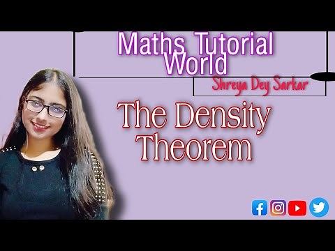 The Density Theorem || REAL ANALYSIS || BSc 1st year #theorem