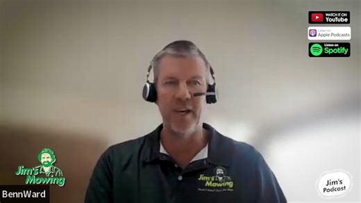 Interview with Benn Ward about all things Jim's Mowing! You can hear all episodes on the 'More than just mowing' Podcast. | Jim's Mowing