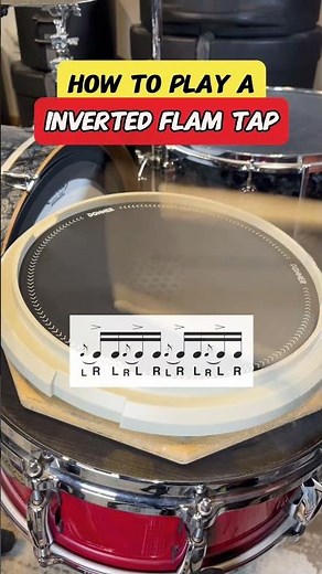 How to play a INVERTED FLAM TAP! #drums