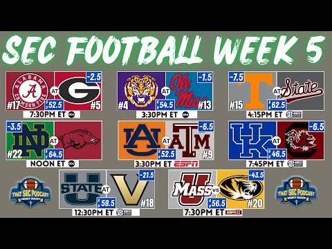 SEC Week 5 Preview & 2026-27 SEC Opponents Revealed