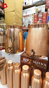 58K views · 996 reactions | কম দামেগুজরাটি তামার সিজলিং পানির মটকা #shoppingtips #kansabati #tamarhari #copperglass #copperdinnerset | Shopping Tips | Facebook