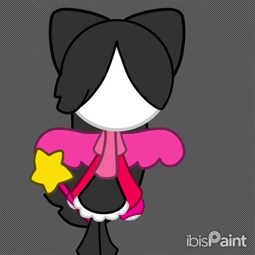 My cat alien angel hybrid oc Nessie #hybrid #oc #speedpaint🖤🩷⭐️