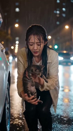 Rescuing a Freezing Kitten in a Torrential Downpour 🥺🐈
