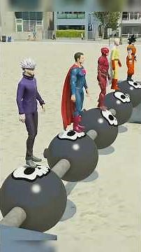 GTA V All anime heroes Speed battle who will be faster in GTA 5 🤯