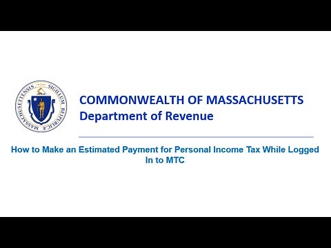 How to Make an Estimated Payment For Personal Income Tax While Logged Into MTC