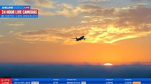 Happening now at LAX: Gorgeous sunset takeoffs on the Airline Videos Live 24/7 broadcast from the H Hotel! 🌅✈️ Don’t miss the action, watch it live on YouTube: ➡️ https://www.youtube.com/live/uPtK5Z-e9no?si=1tSt7pYrg95yUqvU | AIRLINE VIDEOS
