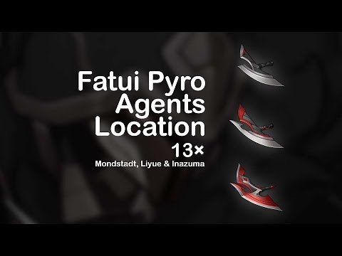 Hunter's/Agent's/Inspector's Sacrificial Knife Farm | Fatui Pyro Agent Locations | Genshin Impact