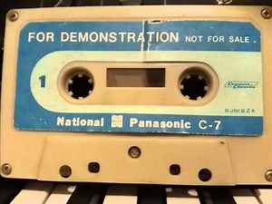 National Panasonic demonstration cassette - early 1970s