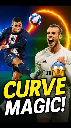 7 INSANE Curve Goals That Bent Physics! ⚡ Mbappé, Bale, Cavani & More