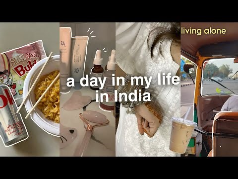 Day in My Life in India 🪷| Living Alone + Shopping Vlog (Realistic & Aesthetic)