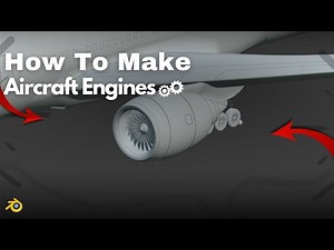 How To Make Aircraft Engines | Blender