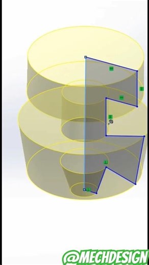 Revolve command Solidworks 2023 with extra feature #solidworks #design