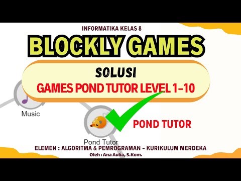 POND TUTOR GAMES SOLUTIONS LEVEL 1-10 | 8th Grade Informatics - Elements of Algorithms & Programm...