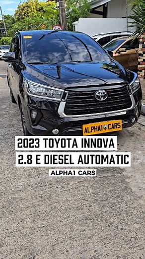 2023 Toyota Innova 2.8 E Automatic Details - 2.8 Diesel - E Variant - Automatic - 24k mileage - Registered until 2026 - RFID Available (South Only) - brand new condition ✅️Guaranteed brand new condition! No headaches! Updated PMS, unli scan and test drive! Wala na din pag uusapan regarding quality nitong innova! Financing by: JACCS Cashout: 281k (20% Computation) 24 months: 48.2k 36 months: 34.7k 48 months: 28.3k Financing by: Orico Cashout: 108k (10% computation) 36 months: 43k 48 months: 35.6k