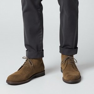 Nisolo Day Tripper Chukka Boot - Waxed Brown Suede / Leather - Men 8.5 /Women 10