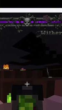 Fighting the wither in Minecraft linggango