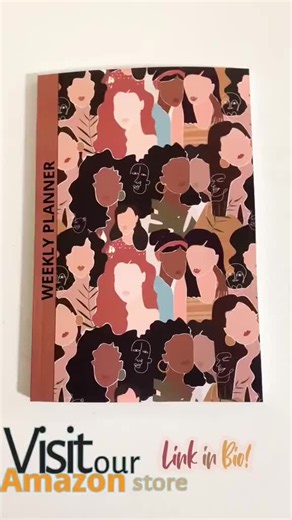 Write down your projects, goals, and objectives. Organize your thoughts and more with this beautifully designed weekly planner. Description COVER: Women’s faces graphic design in multicolore as background cover, brown spine, matte finish SIZE: 6 x 9 PAGES: 120 standard white paper in black and white print INTERIOR: Blank weekly planner sheets, goal checklists, contacts, birthday list, trackers, and more to help you organize your week Perfect for gel pen, ink or pencil, crayons Made in USA Check 