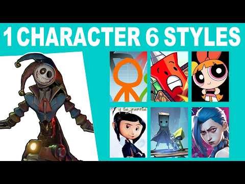 I tried drawing THE PROTOTYPE in 6 different styles! - Poppy playtime