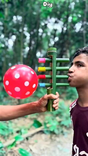 15K views · 56 reactions | Creative Bamboo Balloon Blower  amazing Handmade toy idea  for kids  #slingshot #balloon #toys #diy #bamboo #balloons #crafting #bamboo #diy #balloon | Sallu official | Facebook