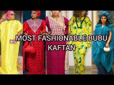 MOST FASHIONABLE AFRICAN KAFTAN DRESS DRESSES | COLOURFUL LACE BUBU GOWN STYLES 2025