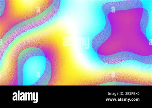 Abstract blue pink yellow liquid wavy organic shapes futuristic grainy background. Seamless looping glowing retro waves grunge motion design. Video animation Ultra HD 4K 3840x2160 Stock Video Footage - Alamy