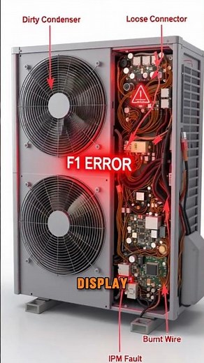 Your AC shows F1 Don’t call a technician yet—watch this first.