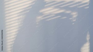 shadows on the wall from a window closed with blinds and a woman's silhouette. Blurry dark shadows moving on the wall. motion of shadow. Slow motion video. stock footage Stock Video