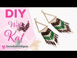 How to Make Fringe Earrings Using Miyuki Bugle Beads
