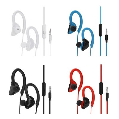Sports Wired Earbuds with Volume Control Over Ear Headphones for Phone Computer | eBay