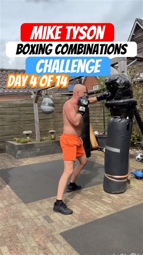 5 boxing combinations Mike Tyson style CHALLENGE day 4 of 14