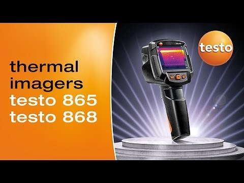 The thermal imagers for every job: testo 865 and testo 868 | Be sure. Testo