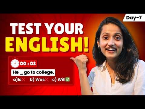 Day 7 | Only 1% Can Pass This English Grammar Quiz! Are You One of Them? 🤯2nd Video | English Quiz