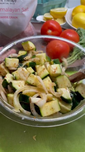 Christmas Salad | Fresh Zucchini & Tomato Recipe