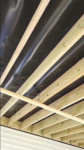 How to waterproof under deck Follow #waterproofing #deck #work #underdeck #shorts #how #viral #trex