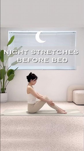 Can’t fall asleep? Try these night stretches 🌙