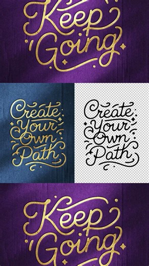 Gold Stamped Foil Text Effect Download