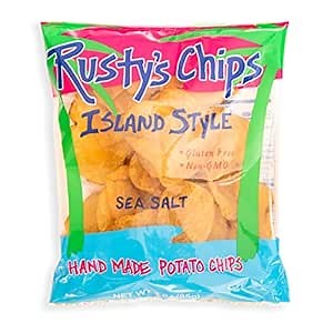 Rusty’s Chips - Handmade Healthy Crunchy Potato Chips, Gluten Free Snacks - No Preservatives, Non-GMO, Vegan, Seed Oil Free, Healthy Snacks for Adults – 3 oz (12 Snack Packs)