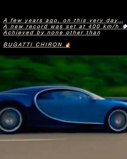 Bugatti Chiron Hits 400 KM/H – Insane Top Speed Record!”