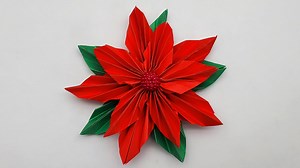 77K views · 7.4K reactions | How To Make Color Paper Flower Tutorial | Diy Christmas Ornaments Decorations #PaperFlower #ChristmasFlower #ColorFlower | Mr. Creator | Facebook
