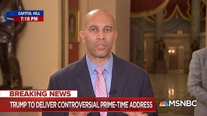 10K views · 297 reactions | "There is no national emergency at the border. It's all made up, it's presidential fiction ... the number of apprehensions at the border is at its lowest level in about 2 decades." -- Congressman Hakeem Jeffries on Trump's demands for a border wall. Watch more: on.msnbc.com/2CYlZ5f | The ReidOut with Joy Reid | Facebook