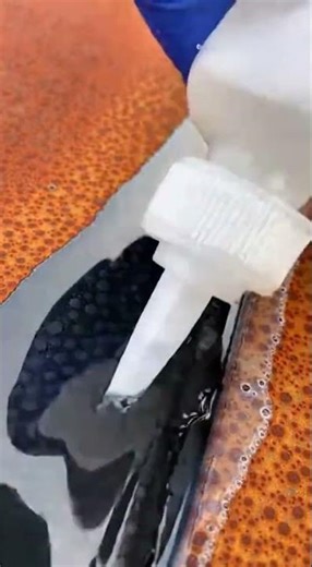 Rust to Shine: Chemical Rust Converter on Car Hood (Satisfying ASMR Restoration!) 🚗✨