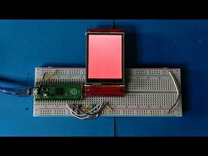 Raspberry Pi Pico TFT display (ili9341) demo | MicroPython